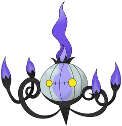 Chandelure Colored