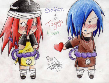 Sakon and Tayuya chibi