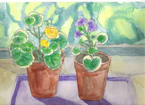 10 year-old artwork: Flowers