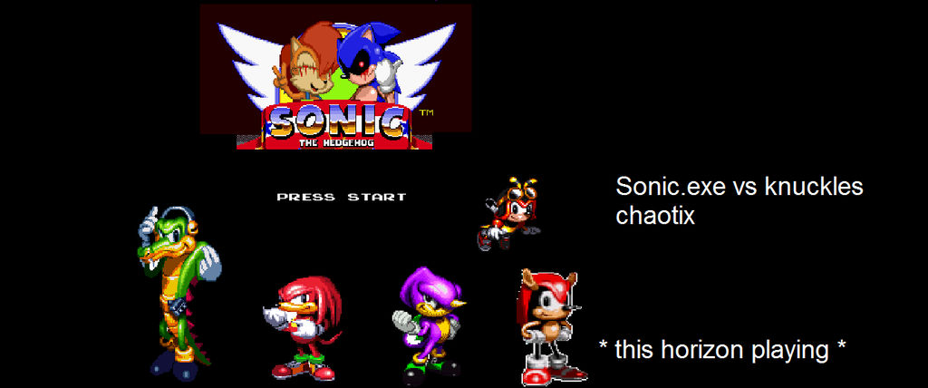 Sonic.exe vs Knuckles chaotix Part 1 by Brock64 on DeviantArt