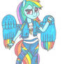 Anthro Rainbow Dash