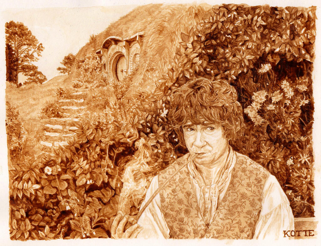 Bilbo Baggins - coffee portrait