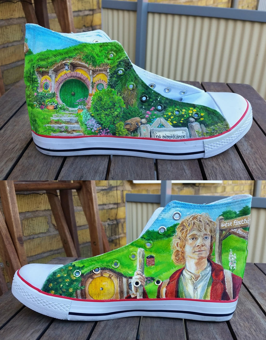 Bag End and Bilbo - Canvas shoe