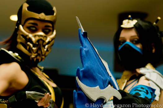 Lady Scorpion and Kitana - Animecon 2015