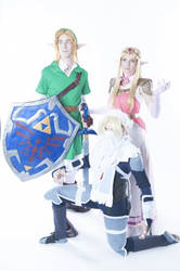 Link, Princess Zelda and Shiek