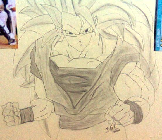 Goku en pared by gabriela2400 on DeviantArt