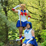 Sailor Moon and Mercury