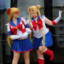 Sailor V and Sailor Moon