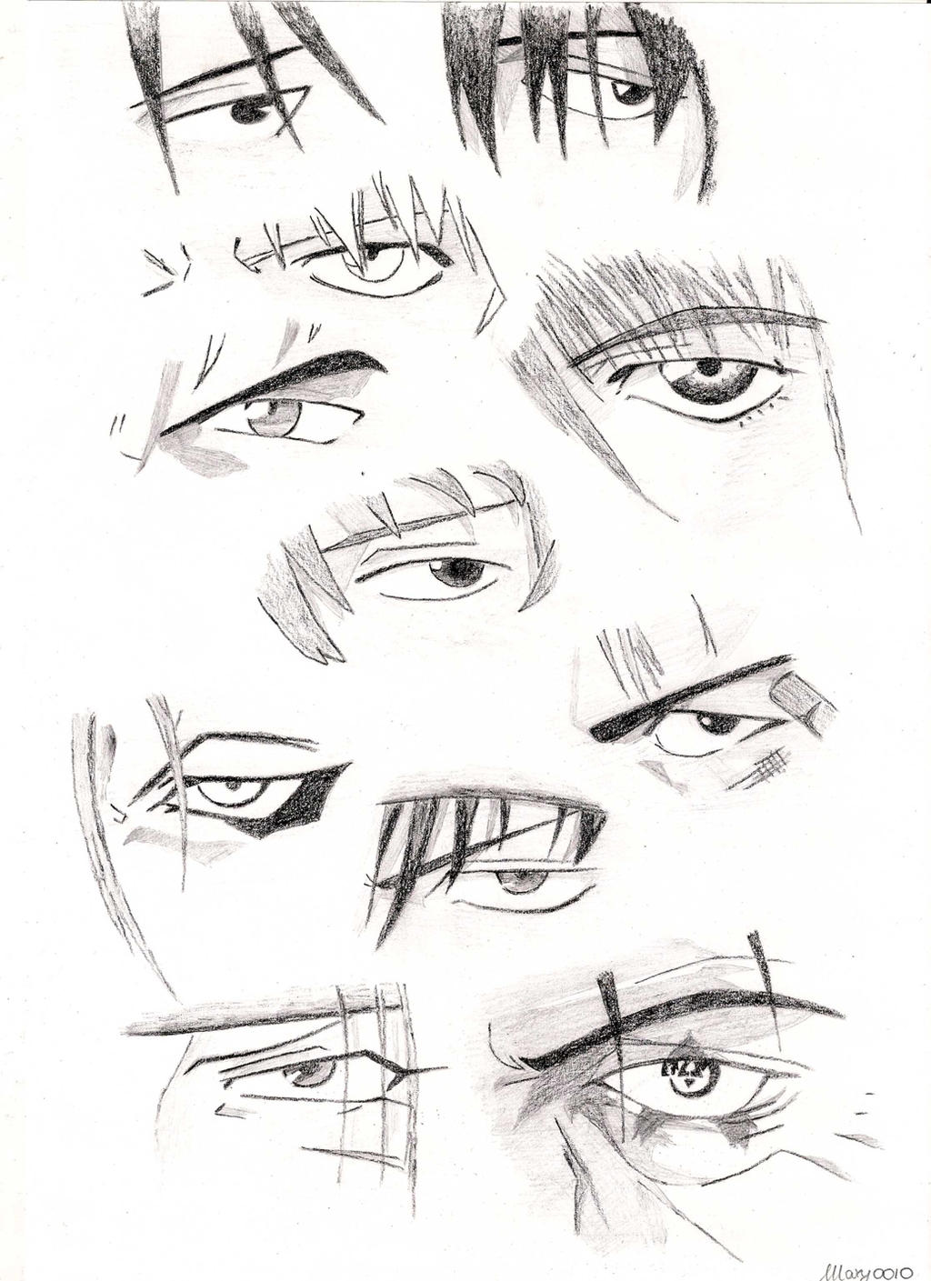 Anime eyes (male version) - Part II by MetalheadDraws on DeviantArt