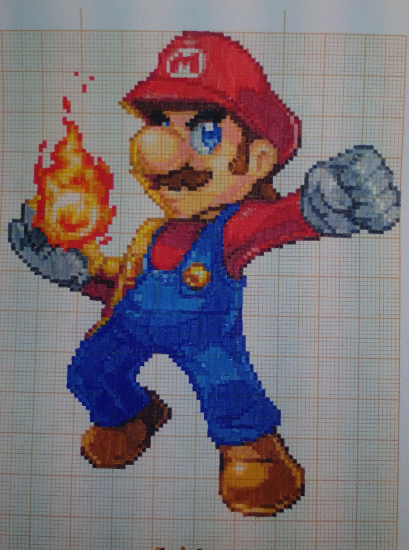 Piixel Mario Pixel art Super smash bros: Mario by PaintPixelArt on DeviantArt