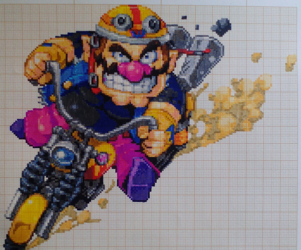 Pixel Art Super Smash Bros Wario By Paintpixelart On Deviantart