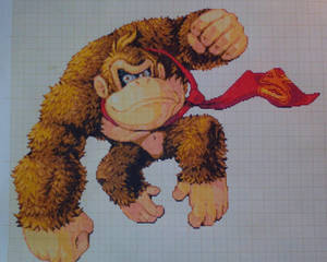 Pixel art Super smash bros: Donkey Kong