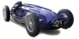 Restored classic race car, U.K