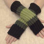 Shades of Green Fingerless Gloves