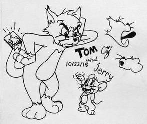 INKTOBER Drawings#16: Tom and Jerry