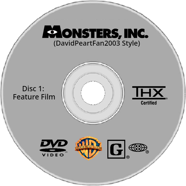 Monsters, Inc. (DPF2003 Style) DVD Disc (Disc 1) by Monsters, Inc. (DPF2003 Style) DVD Disc (Disc 1) by