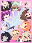 Yandere Simulator Chibi Rivals by FlyingPrincess