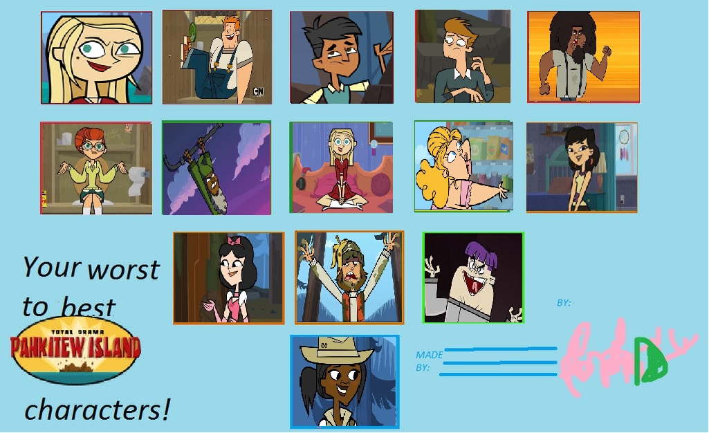 Total Drama 2023 Ranked by pwerra22 on DeviantArt