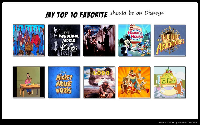 Top 10 programs that should be on Disney+ by disneyfan108 on DeviantArt