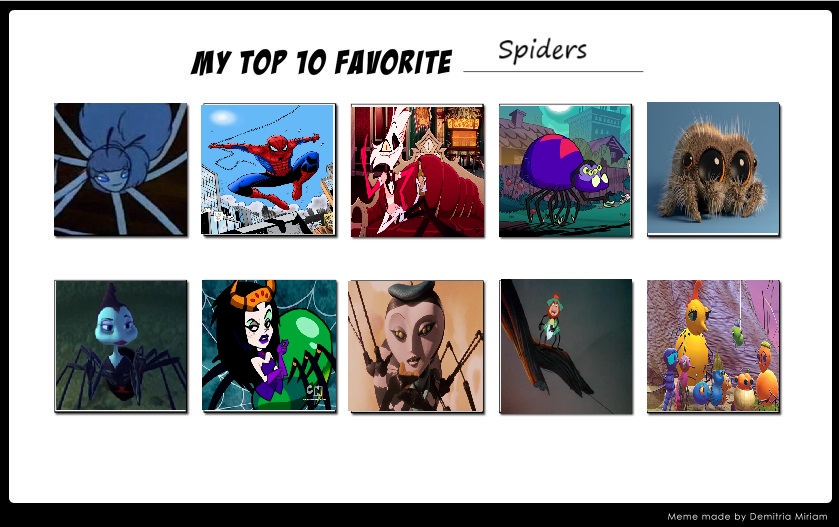 Deviantart Spider Avatar Top 10 spiders by disneyfan108 on DeviantArt