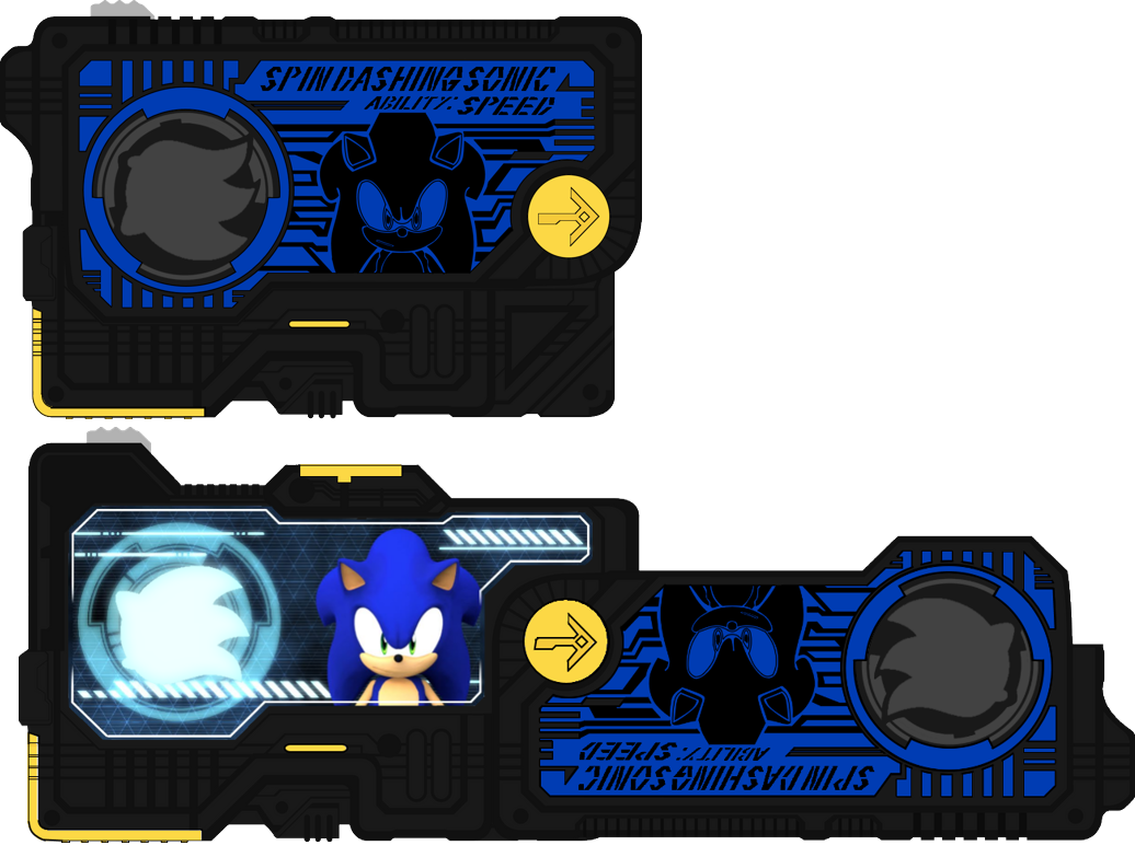 Shadow Spindashing Spin Dashing Sonic Progrise Key by mariushoratiu on DeviantArt