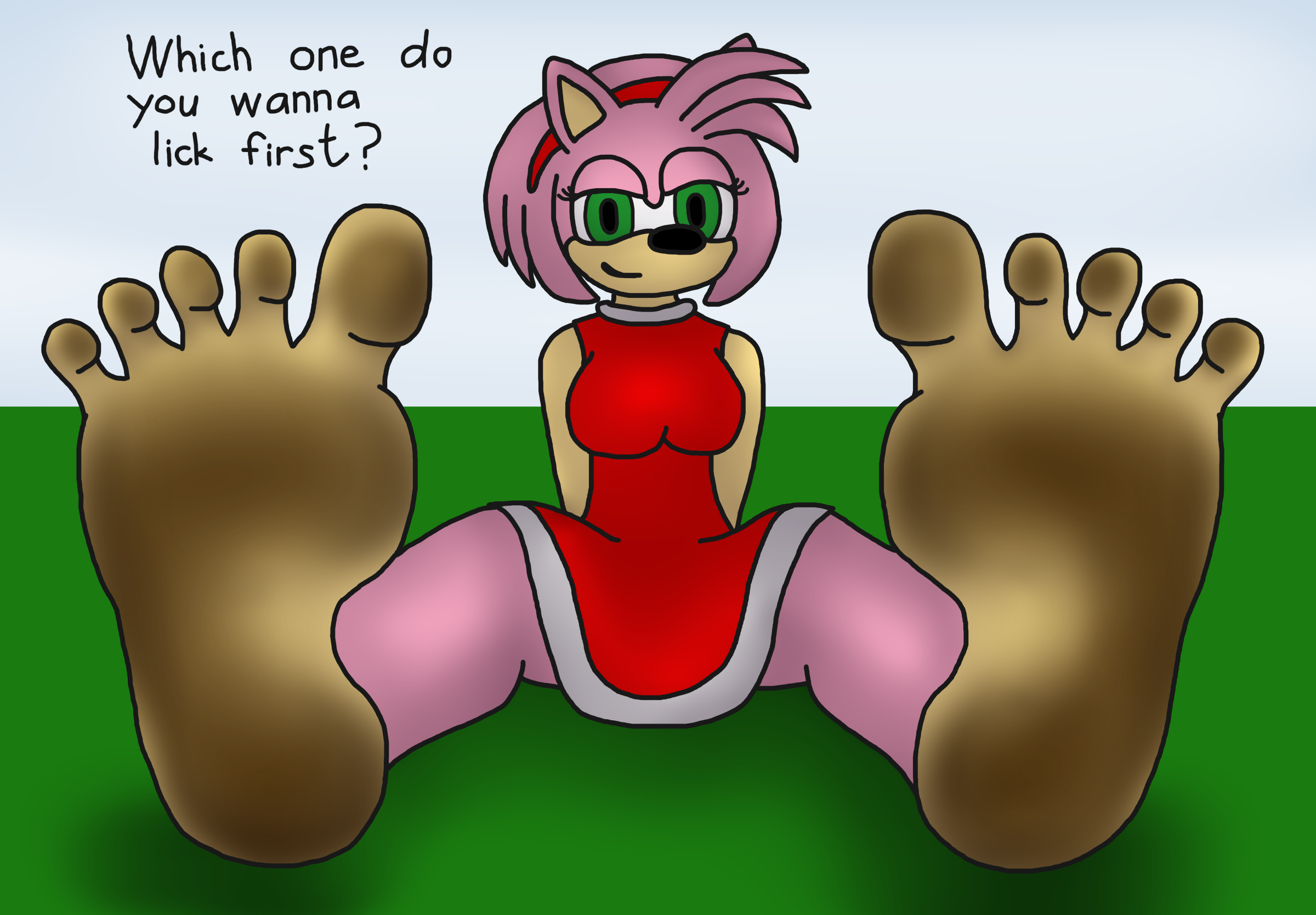 Amy rose feet tickle fruitgems / sonic tickles amy by spaton37 on deviantar...
