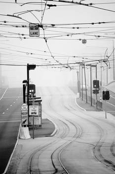 tram lines..