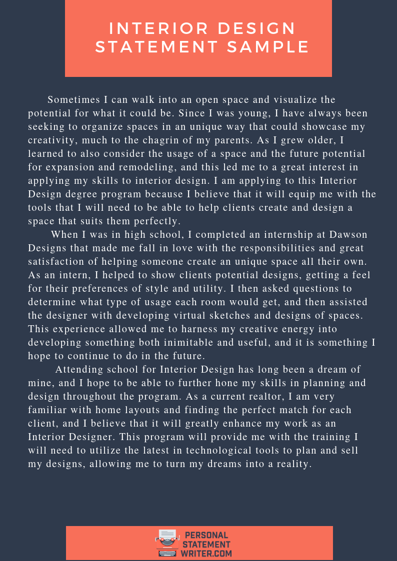 Interior Design Statement Examples by PS-WriterSamples on DeviantArt