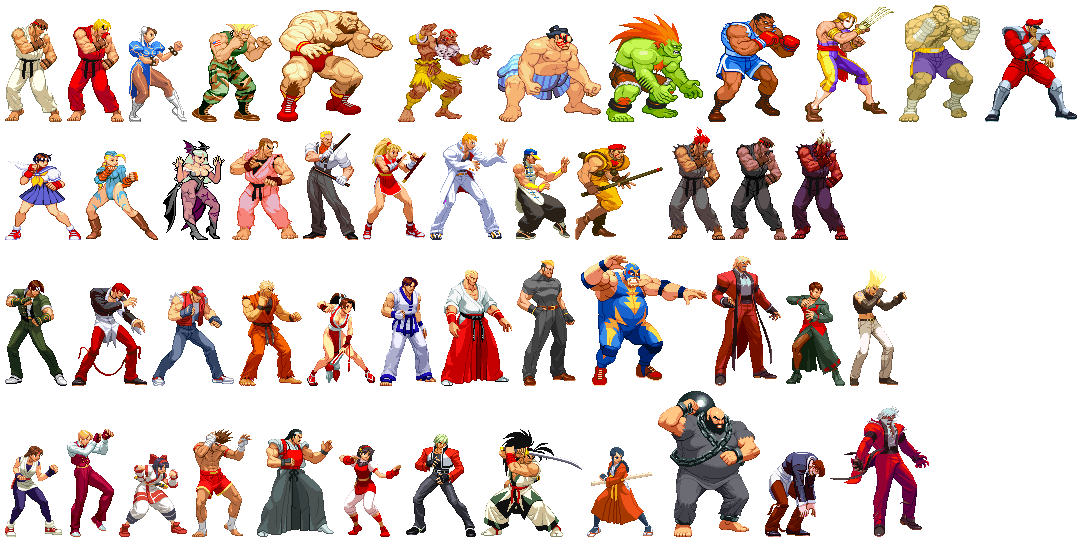 Capcom Vs. SNK Characters by BiliantoKUSANAGI on DeviantArt