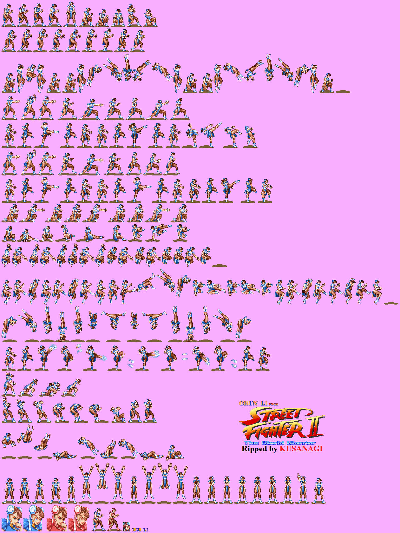 Chun Li First Sprite Street Fighter 2 SNES - Chun-Li by BiliantoKUSANAGI on DeviantArt