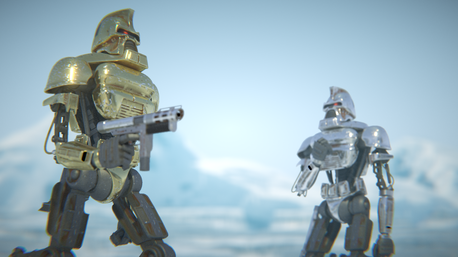 Cylon Snow Scene