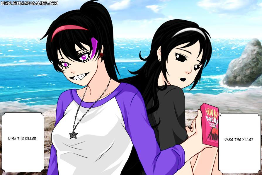 Jane The Killer X Nina The Killer Nina the Killer and Jane the Killer by EyelessHallow24 on DeviantArt