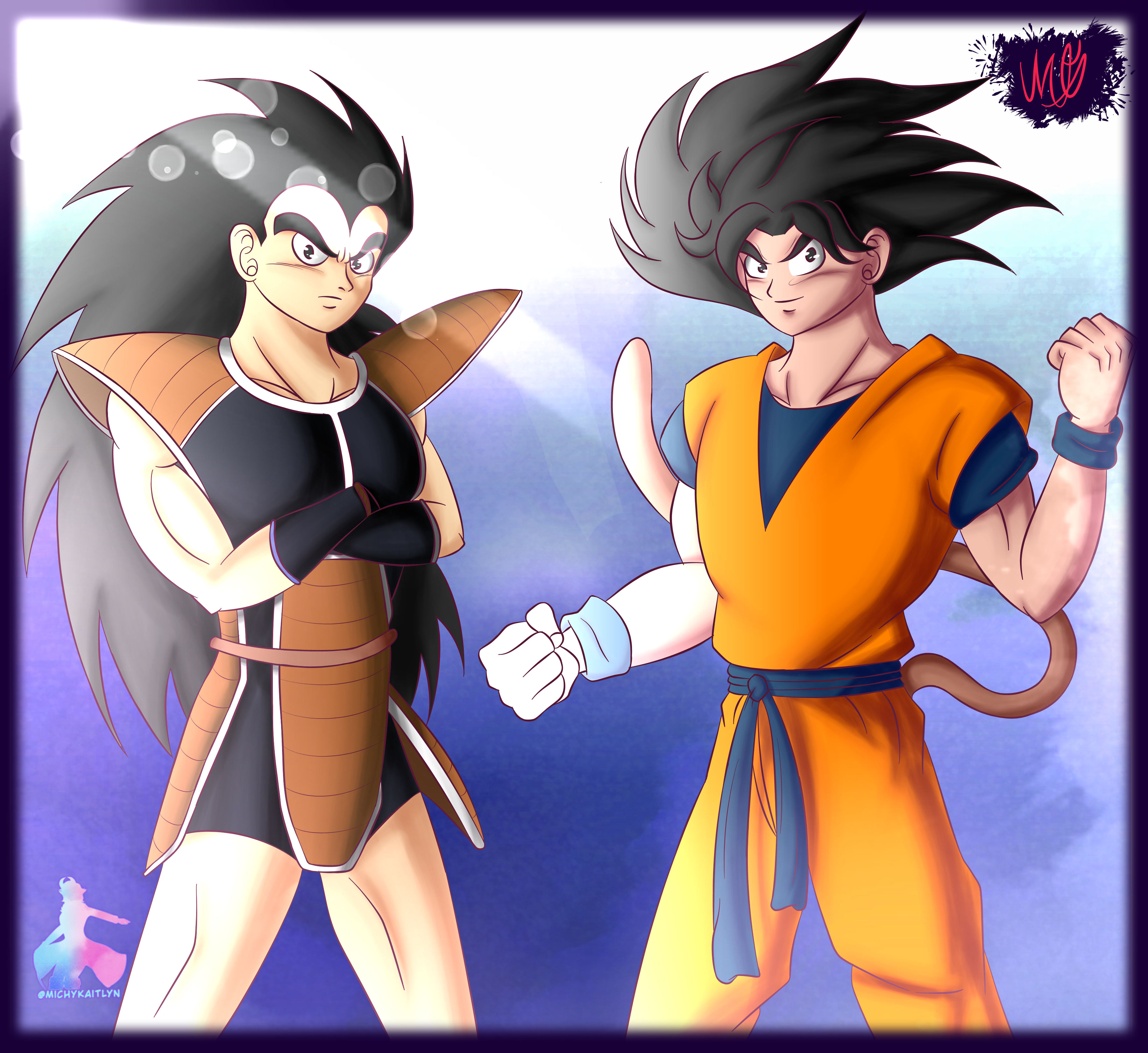 Goku And Raditz by HBORUNO on DeviantArt