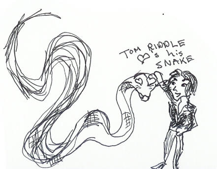 Tom Riddle Loves His Snake by Rinote on DeviantArt