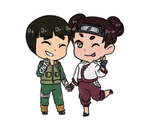 Naruto Chibi (Rock Lee + TenTen) by CodeHeaven