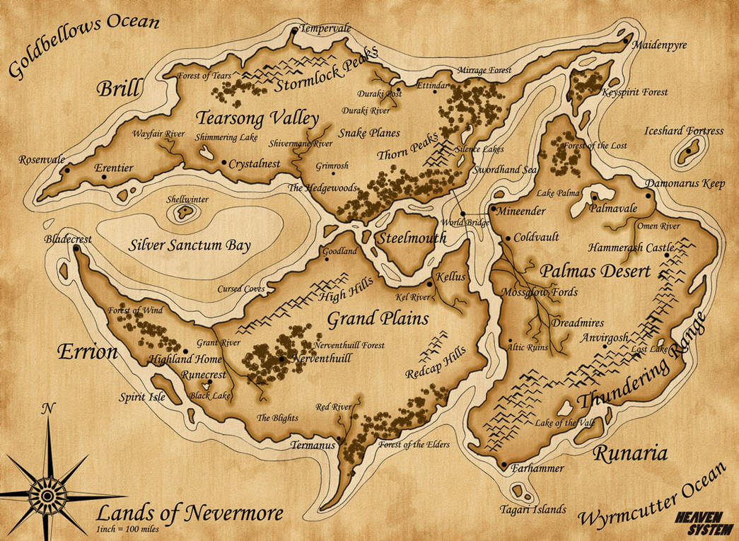 Map of Nevermore by SozokuReed