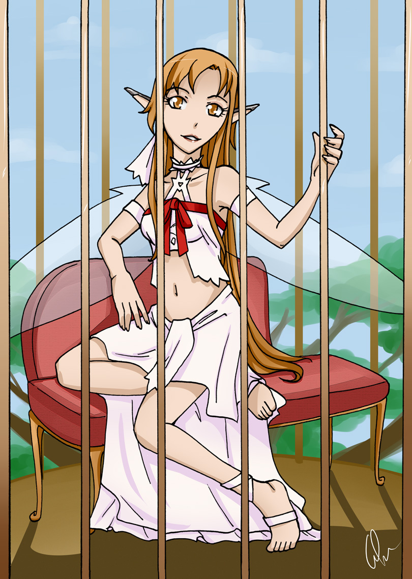 Asuna Caged