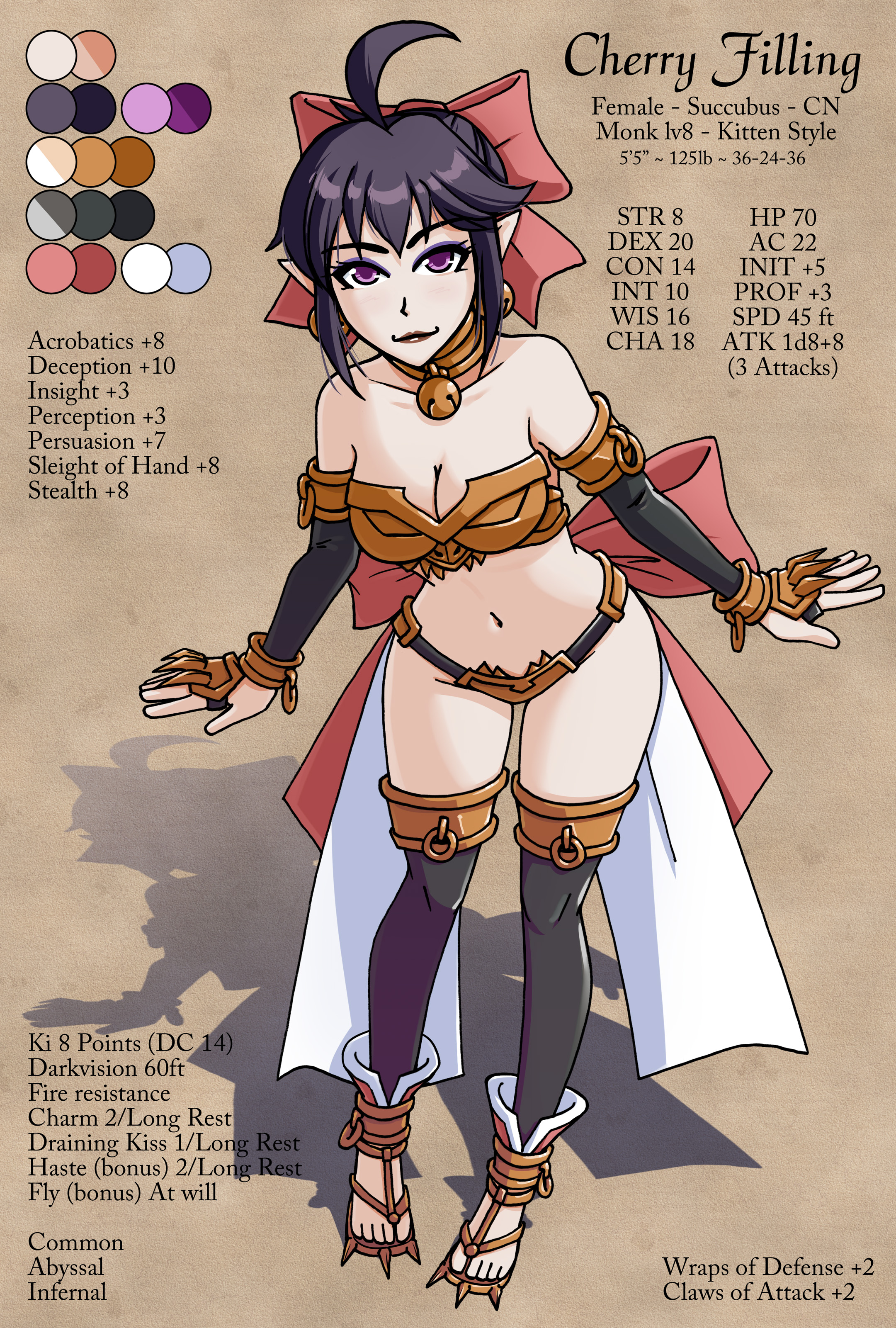 Cherry 5e Sheet