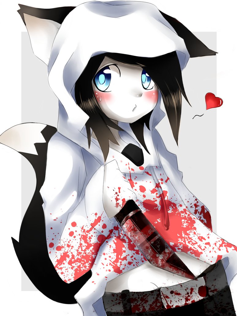 Jeff the Killer Anime Girl Meme, AI Anime Girls as Creepypasta Images