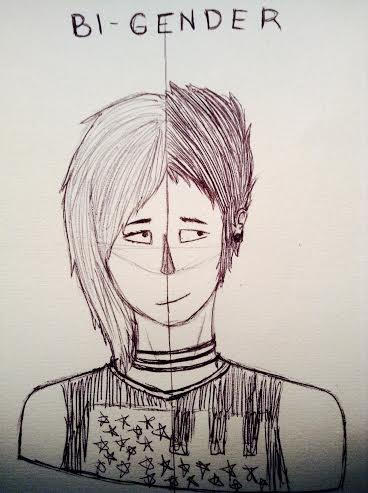 Bi-Gender / GenderFluid by GreyneArt on DeviantArt