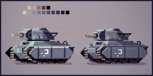 Pixel Tank Art