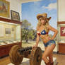 Texas Revolution Pin-Up Girl