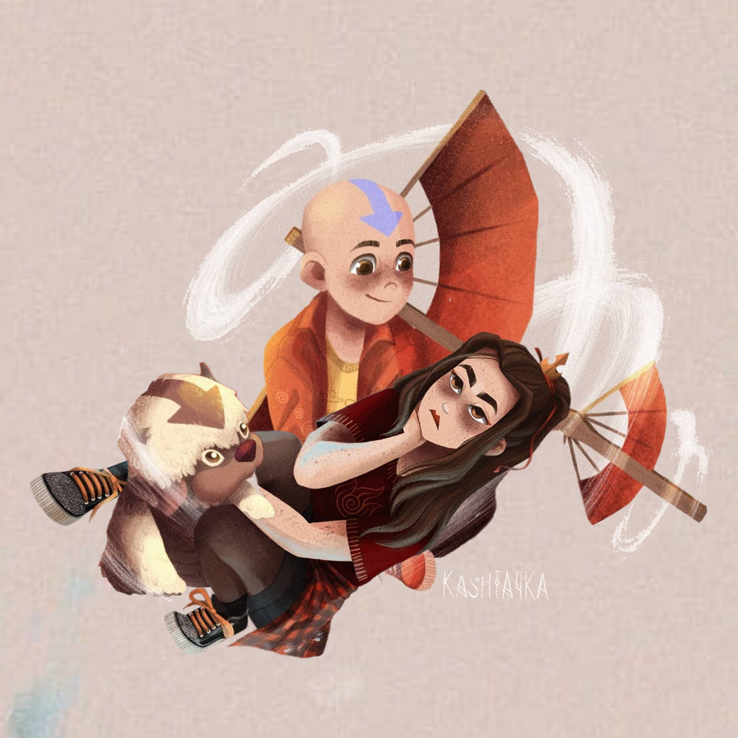 Grumpy Appa Aang and baby Appa comforting grumpy Azula by AvatarAzulaangEdits on ...
