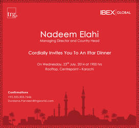 Iftar Invitation card design