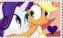 Stamp: Rarity x Applejack V.1