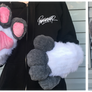 (FOR SALE) Gray and White Fursuit Handpaws