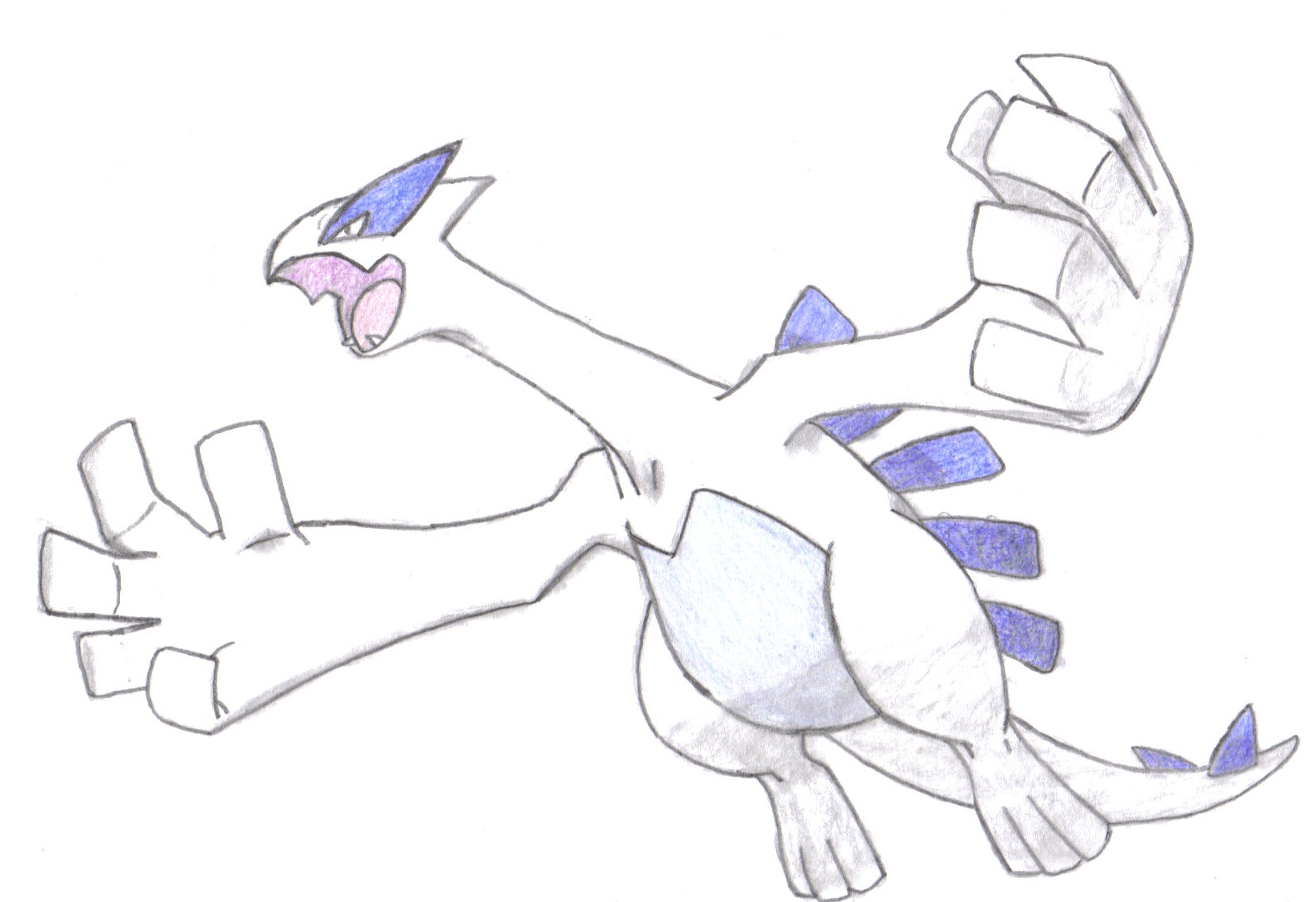 lugia hand-drawn