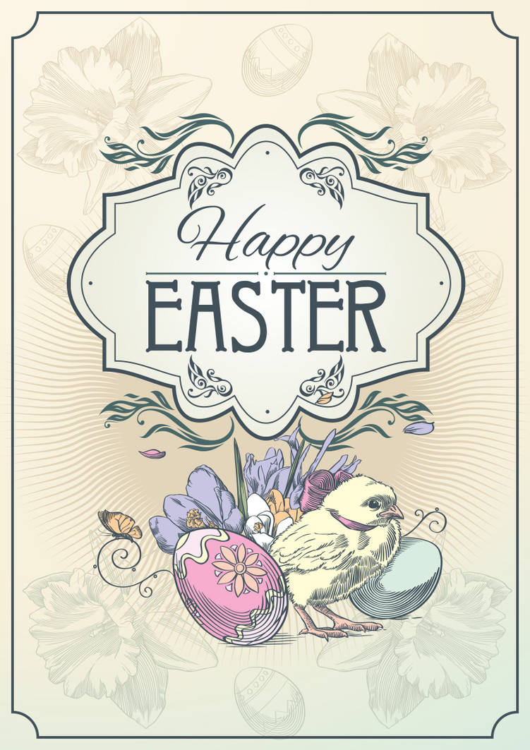 Happy Easter The postcard 2 by Inshader