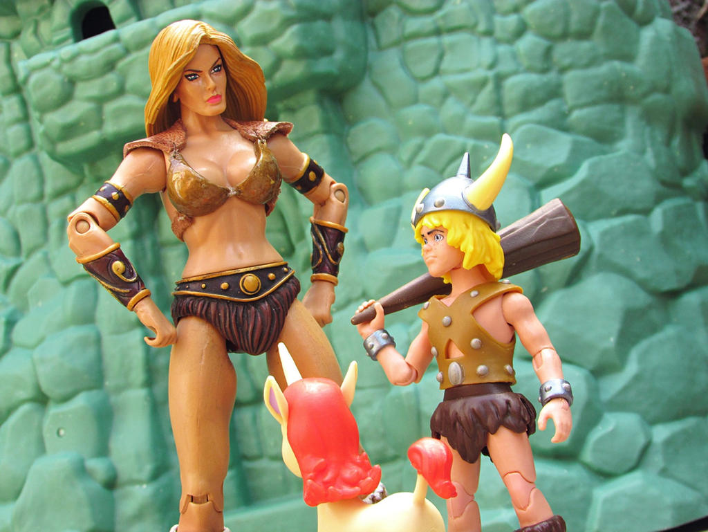 Hey, little boy! the castle is no place for play!