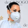 Kim Kardashian Wear Respirator Mask